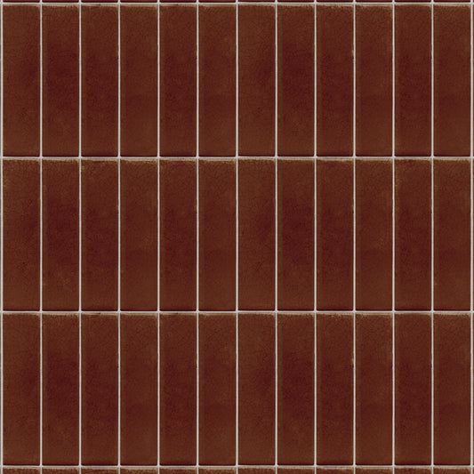 【サンプル】貼ってはがせるリメイクシート「Hatte me! (ハッテミー)」 ビルヂングタイル BLDG-06 / コーヒー