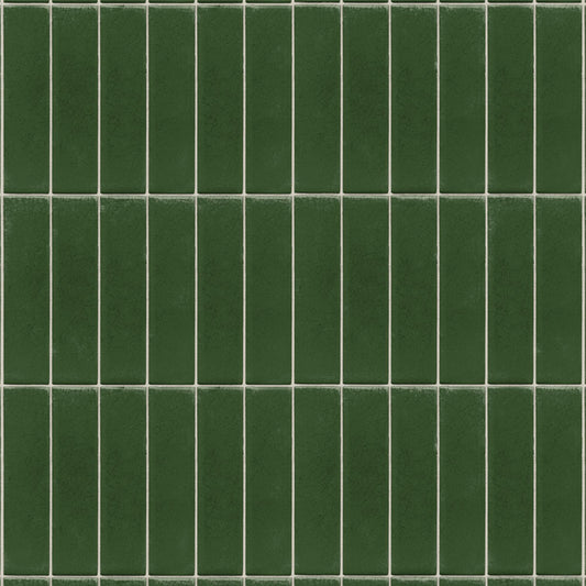 【サンプル】貼ってはがせるリメイクシート「Hatte me! (ハッテミー)」 ビルヂングタイル BLDG-09 / ダークグリーン