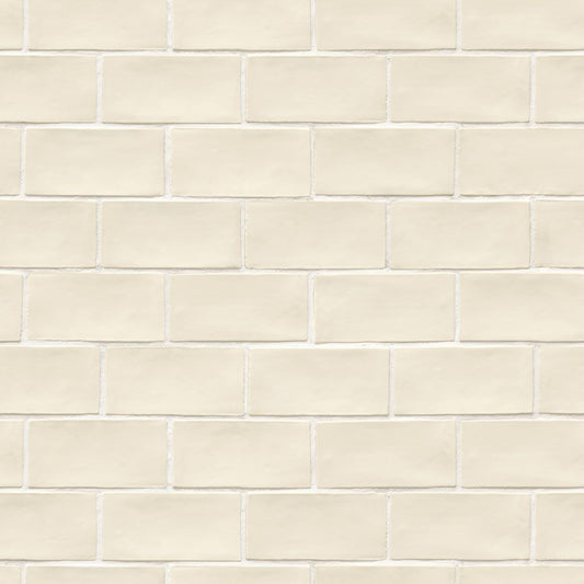 【サンプル】貼ってがせるリメイクシート「Hatte me! (ハッテミー)」オブロングタイル柄 OBTL-03 アイボリー