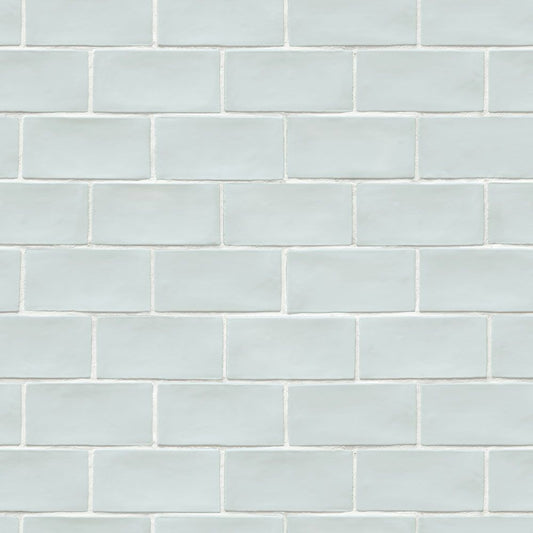 【サンプル】貼ってがせるリメイクシート「Hatte me! (ハッテミー)」オブロングタイル柄 OBTL-05 アイスブルー