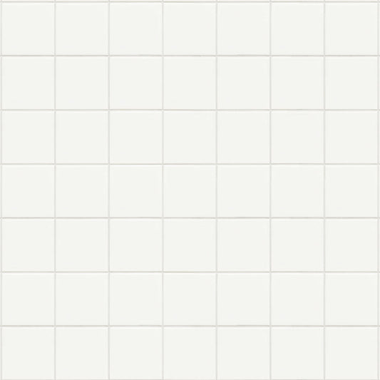 【サンプル】貼ってはがせるリメイクシート「Hatte me! (ハッテミー)」 すっきりタイル/くすみカラー NSQT-01 / ホワイト