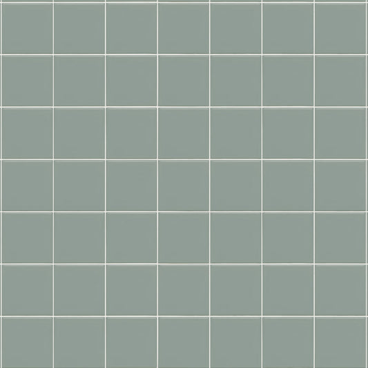 【サンプル】貼ってはがせるリメイクシート「Hatte me! (ハッテミー)」 すっきりタイル/くすみカラー NSQT-10 / ダスティグリーン