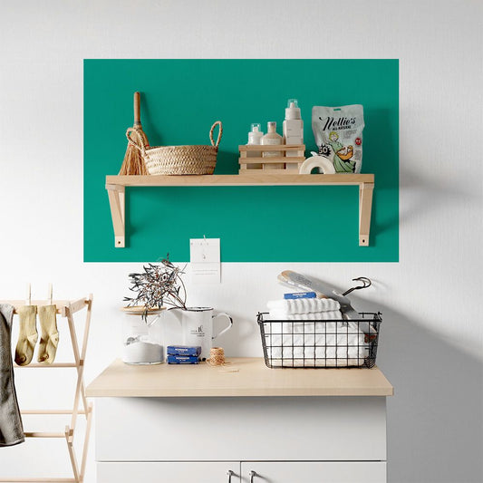 貼ってはがせる シール壁紙 「Hatte me! Palette (ハッテミーパレット)」 リメイクシート Cool クール (65cm×1mサイズ) 51 ターコイズ