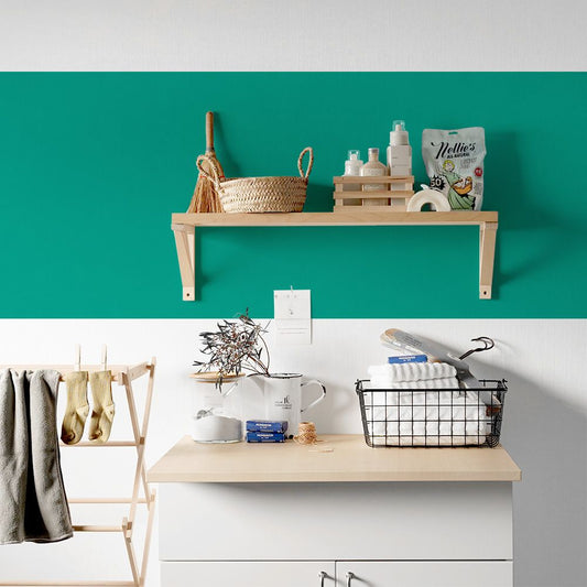 貼ってはがせる シール壁紙 「Hatte me! Palette (ハッテミーパレット)」 リメイクシート Cool クール (65cm×2.6mサイズ) 51 ターコイズ