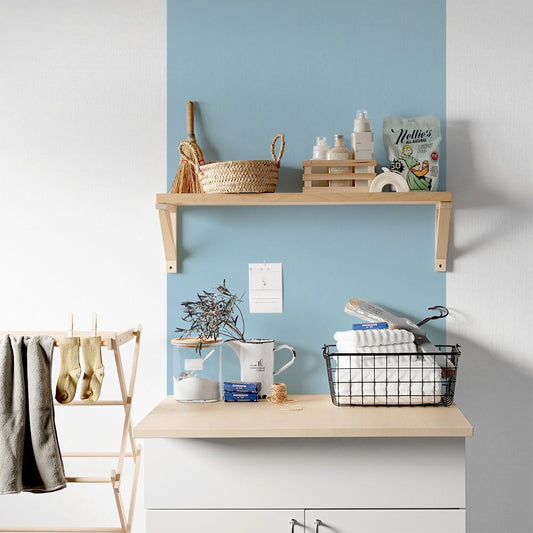 貼ってはがせる シール壁紙 「Hatte me! Palette (ハッテミーパレット)」 リメイクシート Cool クール (65cm×2.6mサイズ) 55 ベビーブルー