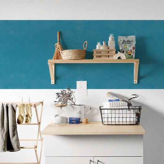 貼ってはがせる シール壁紙 「Hatte me! Palette (ハッテミーパレット)」 リメイクシート Cool クール (65cm×2.6mサイズ) 57 サックスブルー