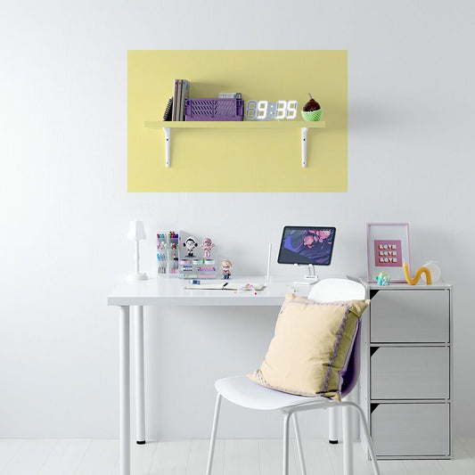 貼ってはがせる シール壁紙 「Hatte me! Palette (ハッテミーパレット)」 リメイクシート Pastel パステル (65cm×1mサイズ) 02 バター