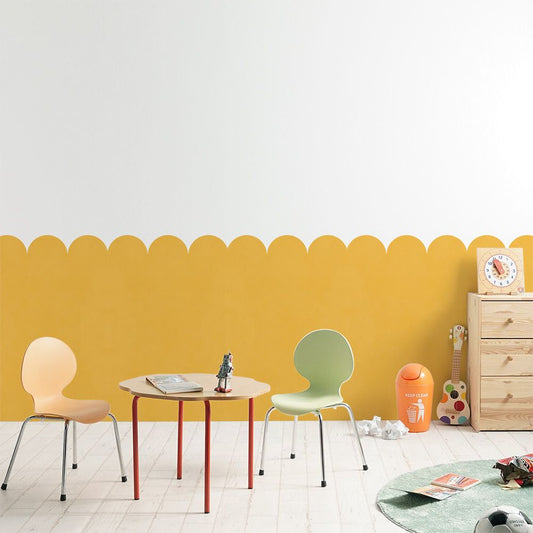 貼ってはがせる シール壁紙 「Hatte me! Palette (ハッテミーパレット)」 リメイクシート Pop ポップ (65cm×1mサイズ) 14 きいろ