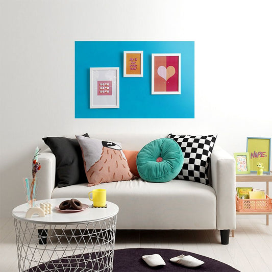 貼ってはがせる シール壁紙 「Hatte me! Palette (ハッテミーパレット)」 リメイクシート Vivid ヴィヴィッド (65cm×1mサイズ) 62 シアン