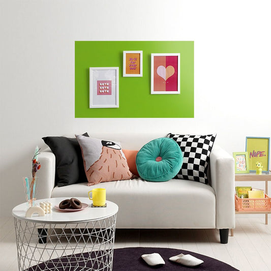 貼ってはがせる シール壁紙 「Hatte me! Palette (ハッテミーパレット)」 リメイクシート Vivid ヴィヴィッド (65cm×1mサイズ) 65 ライムグリーン