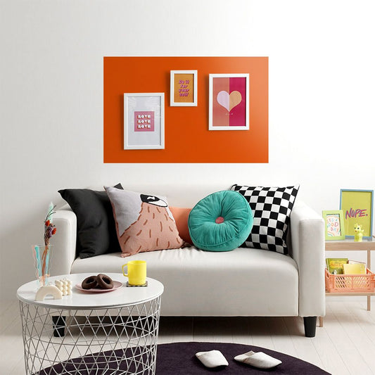 貼ってはがせる シール壁紙 「Hatte me! Palette (ハッテミーパレット)」 リメイクシート Vivid ヴィヴィッド (65cm×1mサイズ) 67 オレンジ