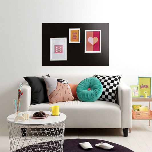 貼ってはがせる シール壁紙 「Hatte me! Palette (ハッテミーパレット)」 リメイクシート Vivid ヴィヴィッド (65cm×1mサイズ) 72 ブラック