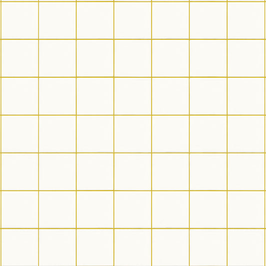 【サンプル】貼ってはがせるリメイクシート「Hatte me! (ハッテミー)」 すっきりタイル/ポップ PSQT-02 / イエロー目地