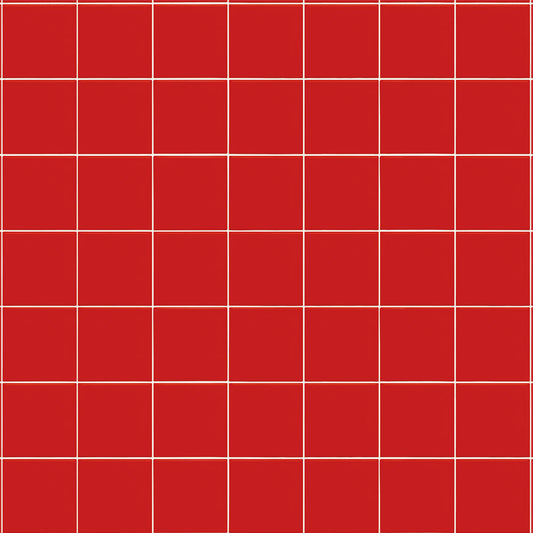 【サンプル】貼ってはがせるリメイクシート「Hatte me! (ハッテミー)」 すっきりタイル/ポップ PSQT-03 / レッド