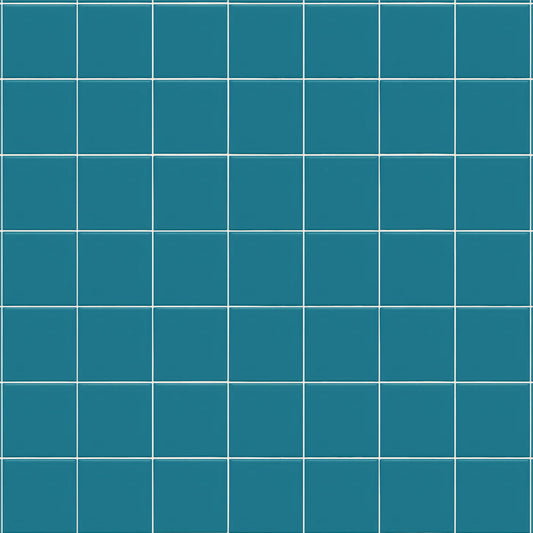 【サンプル】貼ってはがせるリメイクシート「Hatte me! (ハッテミー)」 すっきりタイル/ポップ PSQT-05 / ターコイズ