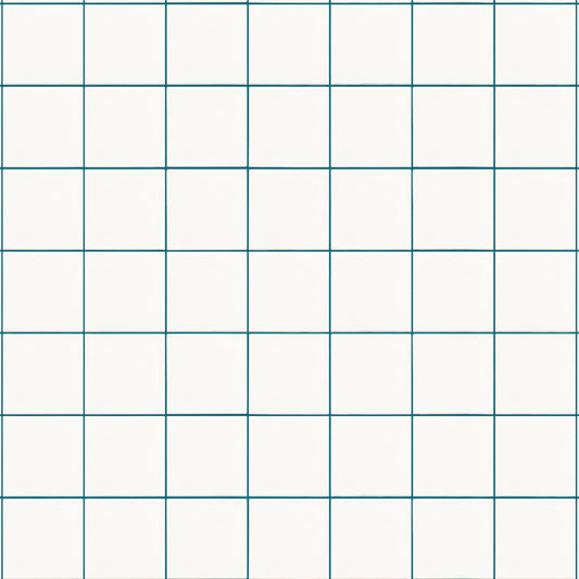 【サンプル】貼ってはがせるリメイクシート「Hatte me! (ハッテミー)」 すっきりタイル/ポップ PSQT-06 / ターコイズ目地