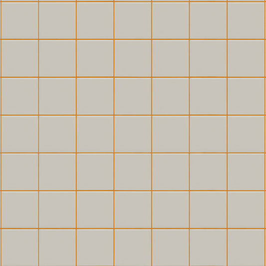 【サンプル】貼ってはがせるリメイクシート「Hatte me! (ハッテミー)」 すっきりタイル/ポップ PSQT-09 / グレー×オレンジ