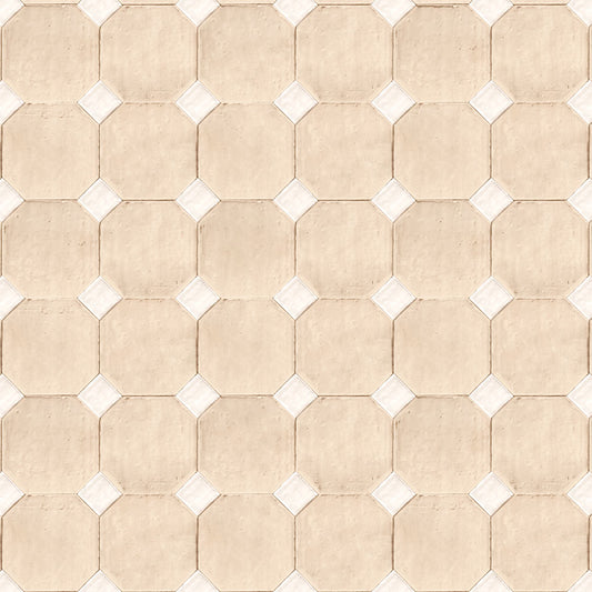 【サンプル】貼ってはがせるリメイクシート「Hatte me! (ハッテミー)」 テラコッタダイヤ TERT-04 / ベージュ