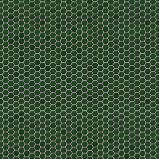 【サンプル】貼ってはがせる 床リメイクシート「Hatte me Floor (ハッテミーフロア)」ヘキサビンテージ / ダークグリーン