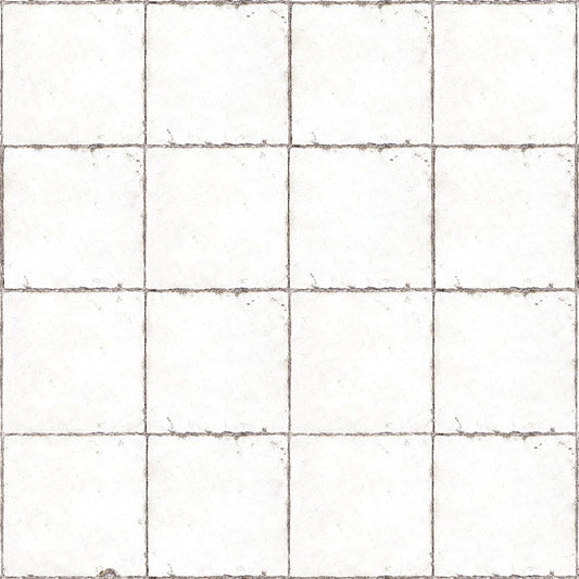 【サンプル】貼ってはがせる 床リメイクシート「Hatte me Floor (ハッテミーフロア)」 レトロタイル柄 FL-RTOL-01 / オーリム ホワイト