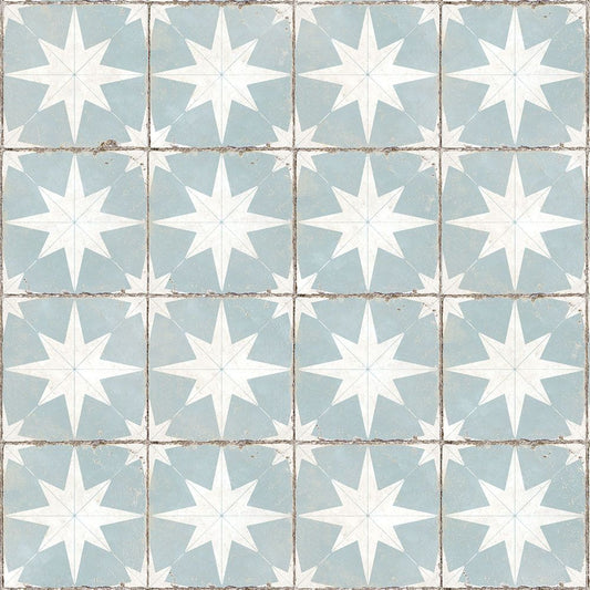 【サンプル】貼ってはがせる 床リメイクシート「Hatte me Floor (ハッテミーフロア)」 レトロタイル柄 FL-RTST-04 / ステラ アリス