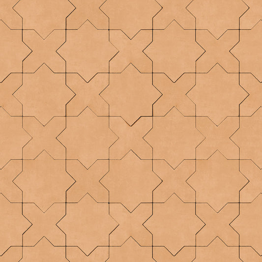 【サンプル】貼ってはがせる 床リメイクシート「Hatte me Floor (ハッテミーフロア)」スタークロス / テラコッタ