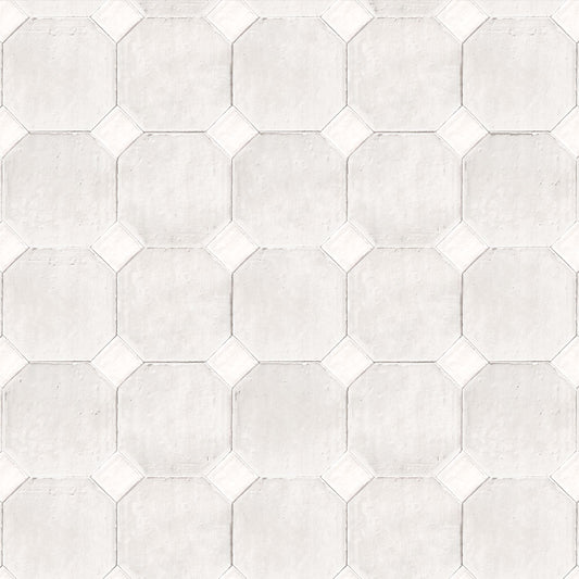 【サンプル】貼ってはがせる 床リメイクシート「Hatte me Floor (ハッテミーフロア)」テラコッタダイヤ / ペールグレー