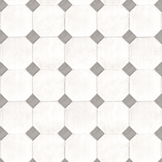 【サンプル】貼ってはがせる 床リメイクシート「Hatte me Floor (ハッテミーフロア)」テラコッタダイヤ / アクセントモルタル