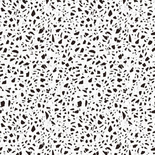 【サンプル】貼ってはがせる 床リメイクシート「Hatte me Floor (ハッテミーフロア)」テラゾー柄 モノトーン FL-TZMO-05 / ダルメシアン