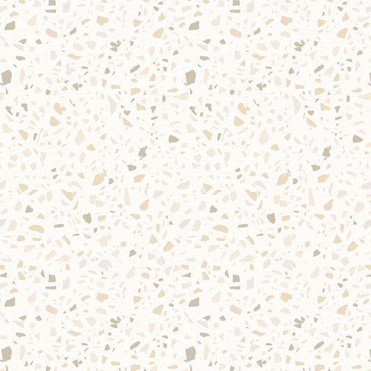 【サンプル】貼ってはがせる 床リメイクシート「Hatte me Floor (ハッテミーフロア)」テラゾー柄 ニュアンスカラー FL-TZNC-01 / エクリュ