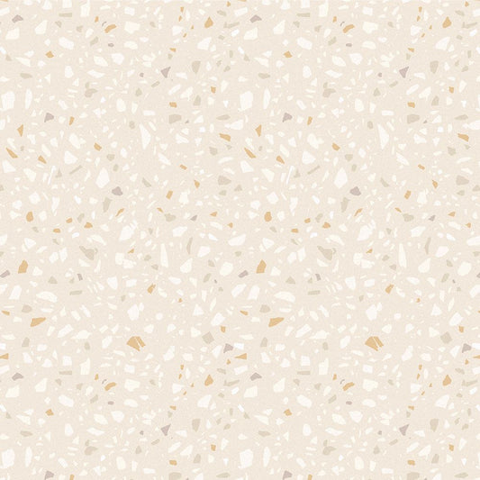 【サンプル】貼ってはがせる 床リメイクシート「Hatte me Floor (ハッテミーフロア)」テラゾー柄 ニュアンスカラー FL-TZNC-02 / ベージュ