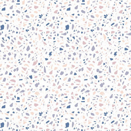 【サンプル】貼ってはがせる 床リメイクシート「Hatte me Floor (ハッテミーフロア)」テラゾー柄 おしゃキッズ FL-TZOK-03 / カンパニュラ