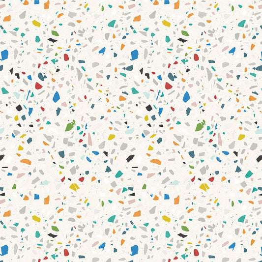 【サンプル】貼ってはがせる 床リメイクシート「Hatte me Floor (ハッテミーフロア)」テラゾー柄 おしゃキッズ FL-TZOK-04 / カラースプレー