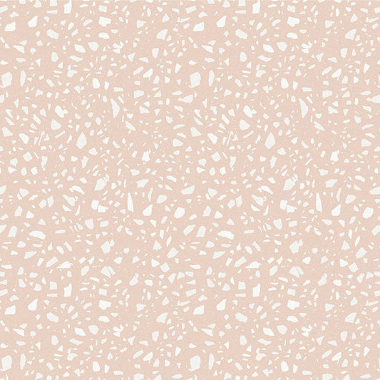 【サンプル】貼ってはがせる 床リメイクシート「Hatte me Floor (ハッテミーフロア)」テラゾー柄 シングルカラー FL-TZSC-01 / アプリコット