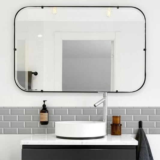 水はね防止シート メトロタイル グレー MBS-TL02(25cm×1.3m)貼ってはがせる Hatte me! (ハッテミー) 横長サイズ