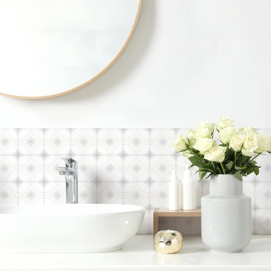 水はね防止シート Mon Sucrier ドローイングタイル MBS-MS04(25cm×1.3m)