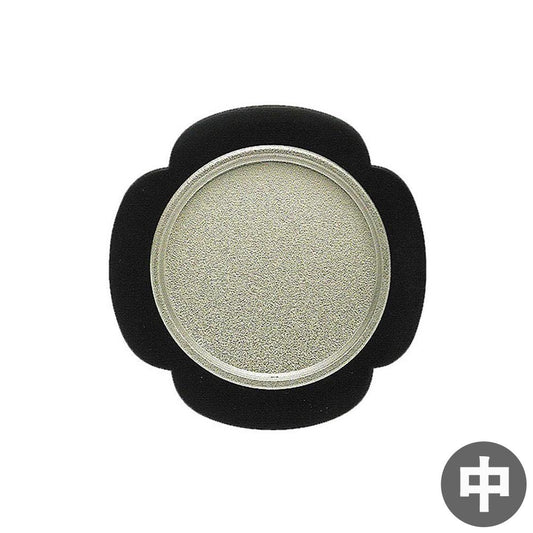 ふすまの引き手 花びらデザイン 黒 白山 ツキエス S-102(1個単位)中サイズ