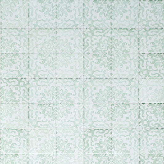 【サンプル】貼ってがせるリメイクシート「Hatte me! (ハッテミー)」OGアンティークタイル柄 ATOG-02 ミント