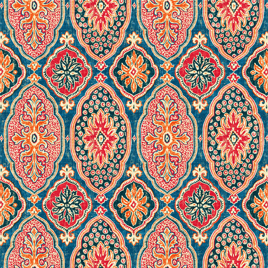 【サンプル】貼ってがせるリメイクシート「Hatte me! (ハッテミー)」BOHO柄 BOHO-C1 ブルー