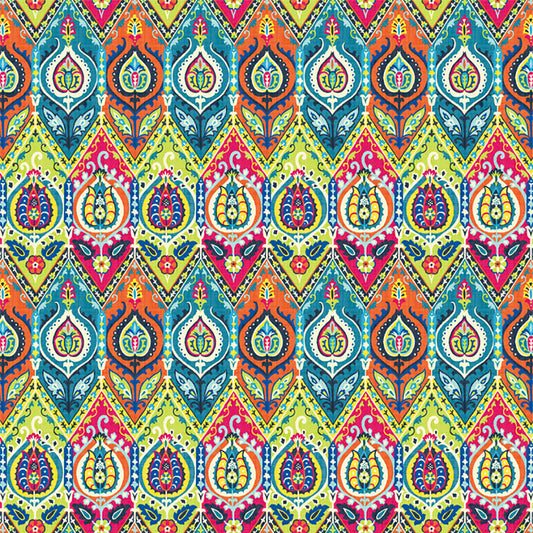 【サンプル】貼ってがせるリメイクシート「Hatte me! (ハッテミー)」BOHO柄 BOHO-D1 カラフル