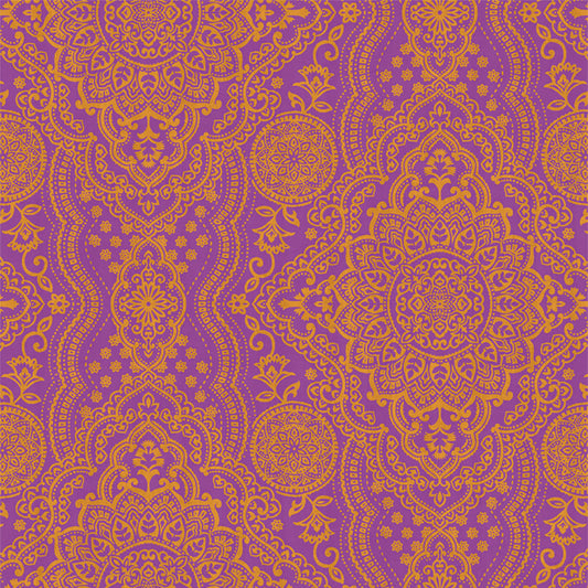 【サンプル】貼ってがせるリメイクシート「Hatte me! (ハッテミー)」BOHO柄 BOHO-E2 パープル