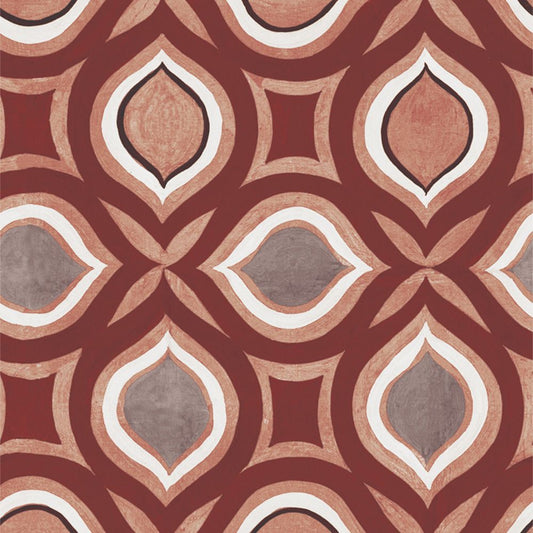 【サンプル】貼ってがせるリメイクシート「Hatte me! (ハッテミー)」復刻ヴィンテージ柄 FKVT-C3 レッド x レッド