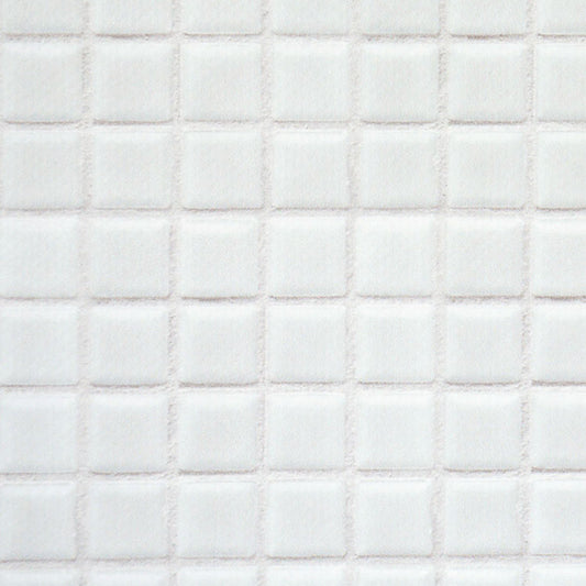 【サンプル】貼ってがせるリメイクシート「Hatte me! (ハッテミー)」モザイクタイル柄 MOSA-01 ホワイト