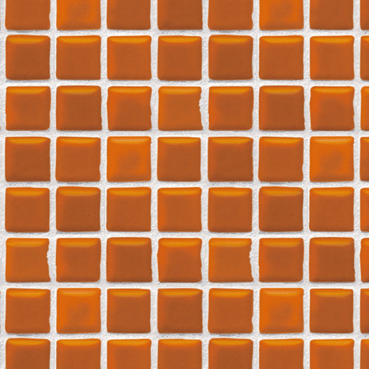 【サンプル】貼ってがせるリメイクシート「Hatte me! (ハッテミー)」モザイクタイル柄 MOSA-06 オレンジ