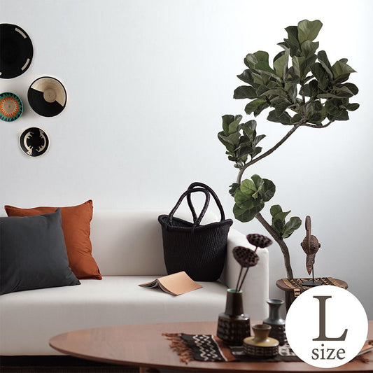 貼ってはがせる Botanical Sticker ボタニカルステッカー Lサイズ カシワバゴム バンビーノ HMST-BTS-L02