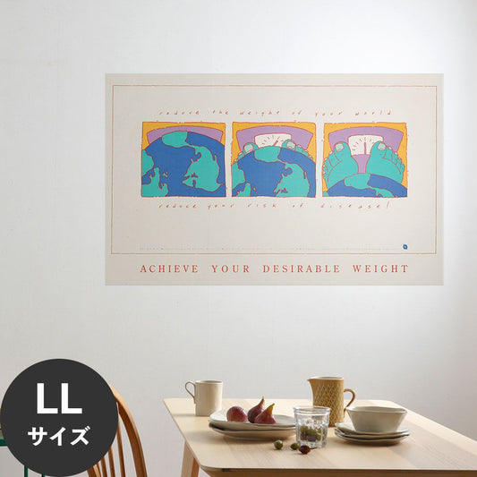 Hattan Art Poster ハッタンアートポスター Reduce the weight of your world / HP-00064 LLサイズ(144cm×90cm)