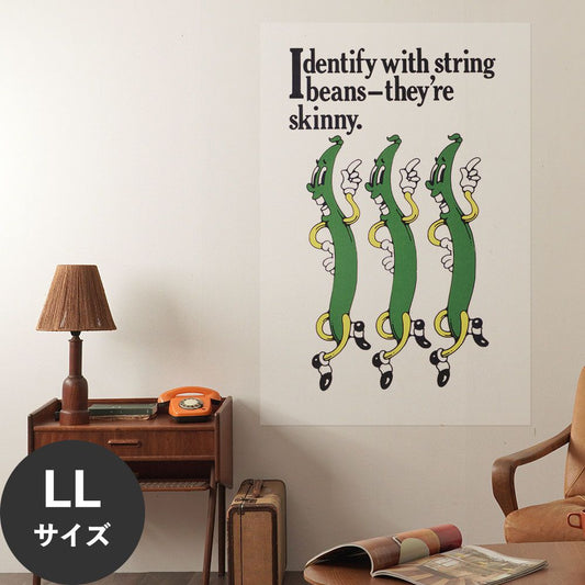 Hattan Art Poster ハッタンアートポスター Identify with string beans / HP-00082 LLサイズ(90cm×134cm)