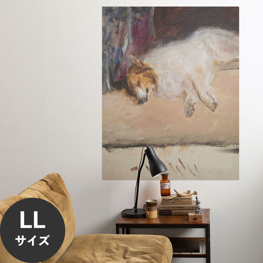 Hattan Art Poster ハッタンアートポスター Study of a sleeping dog / HP-00297 LLサイズ(90cm×114cm)