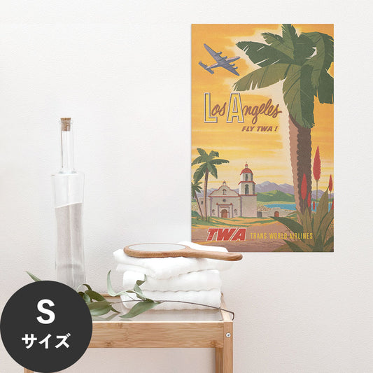 Hattan Art Poster ハッタンアートポスター Los Angeles - fly TWA! / HP-00492 Sサイズ(28cm×45cm)