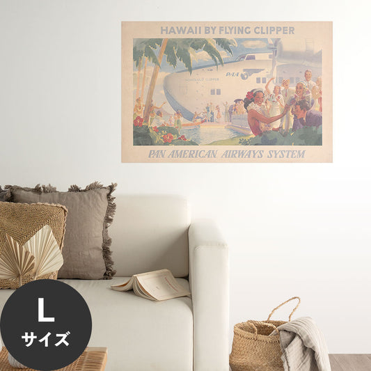 Hattan Art Poster ハッタンアートポスター Hawaii by flying clipper / HP-00494 Lサイズ(90cm×60cm)